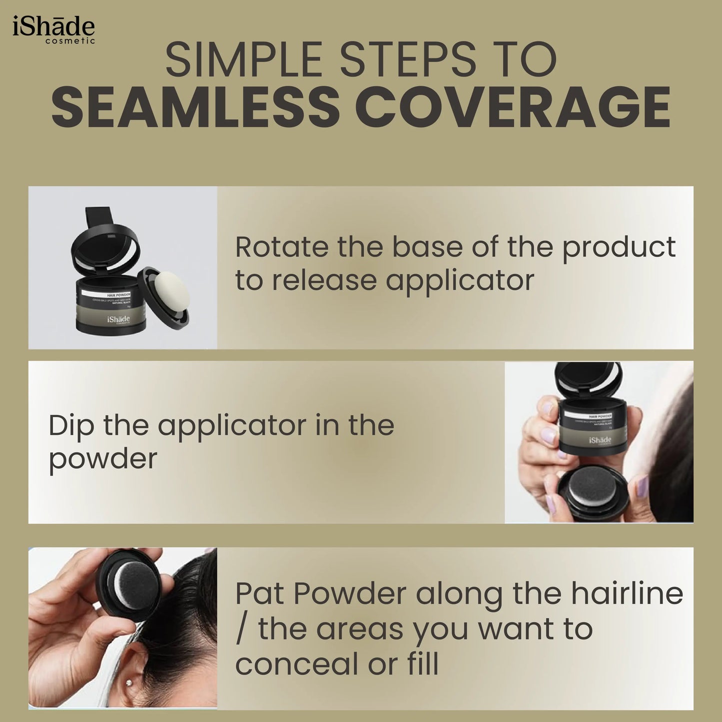 Hair Volumizing & Oil-Control Pressed Powder for Effortless Volume - Perfect Hair Volumizing Pressed Powder