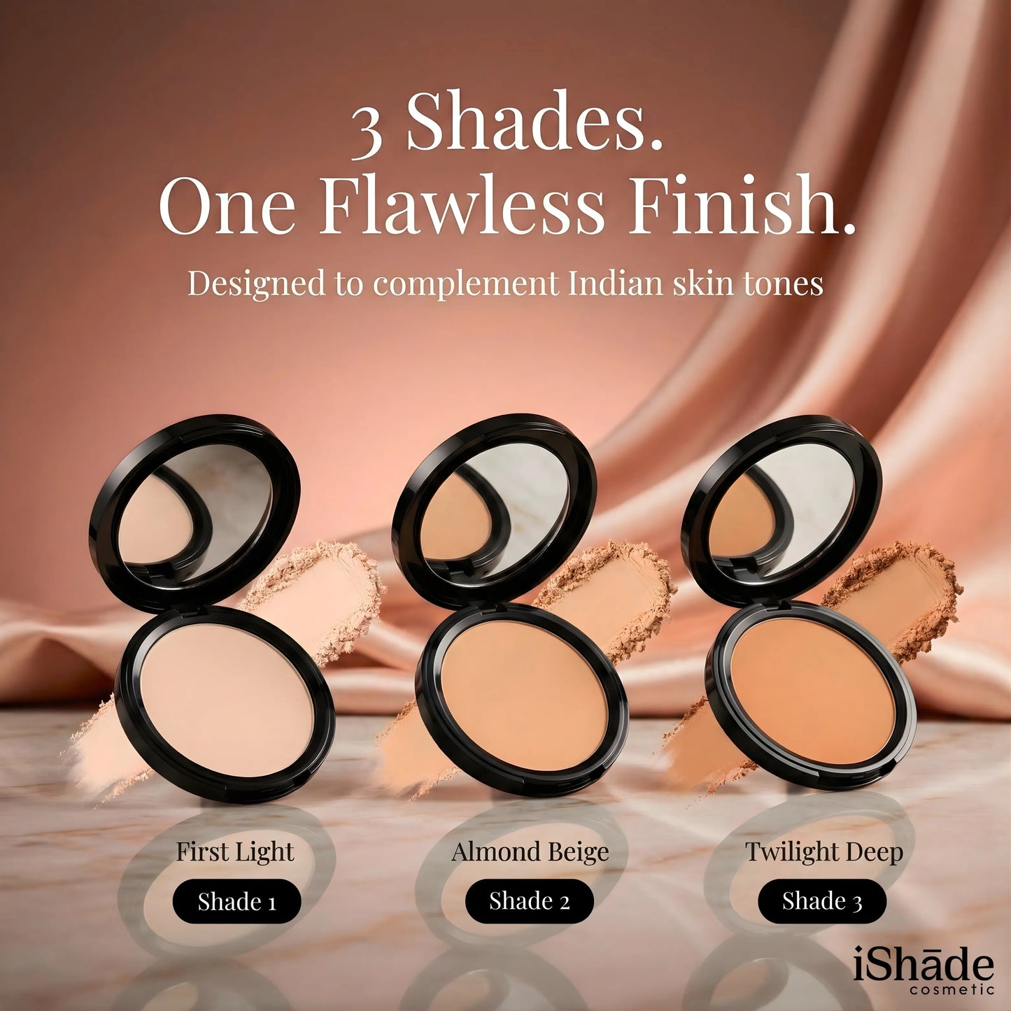 Lightweight Matte Compact Powder for Soft-Focus, Long-Wear, and Skin-Friendly Finish
