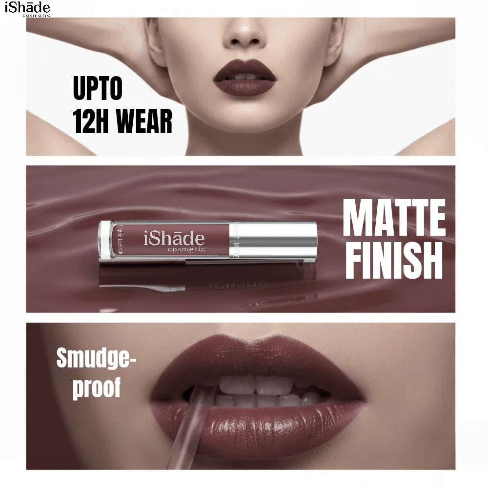 Conditioning Liquid Lip Color | Long - Wear Hydrating Matte Lipstick - Ishade cosmetic