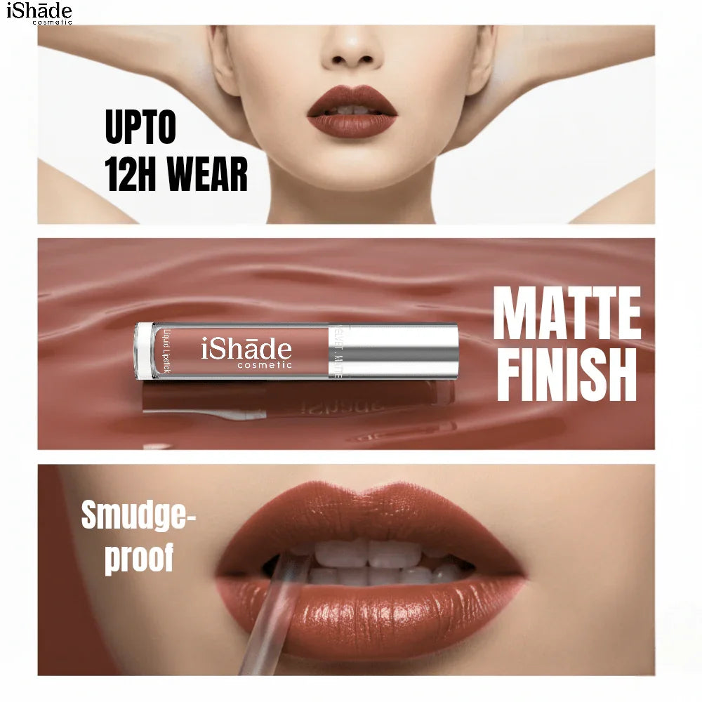 Conditioning Liquid Lip Color | Long - Wear Hydrating Matte Lipstick - Ishade cosmetic