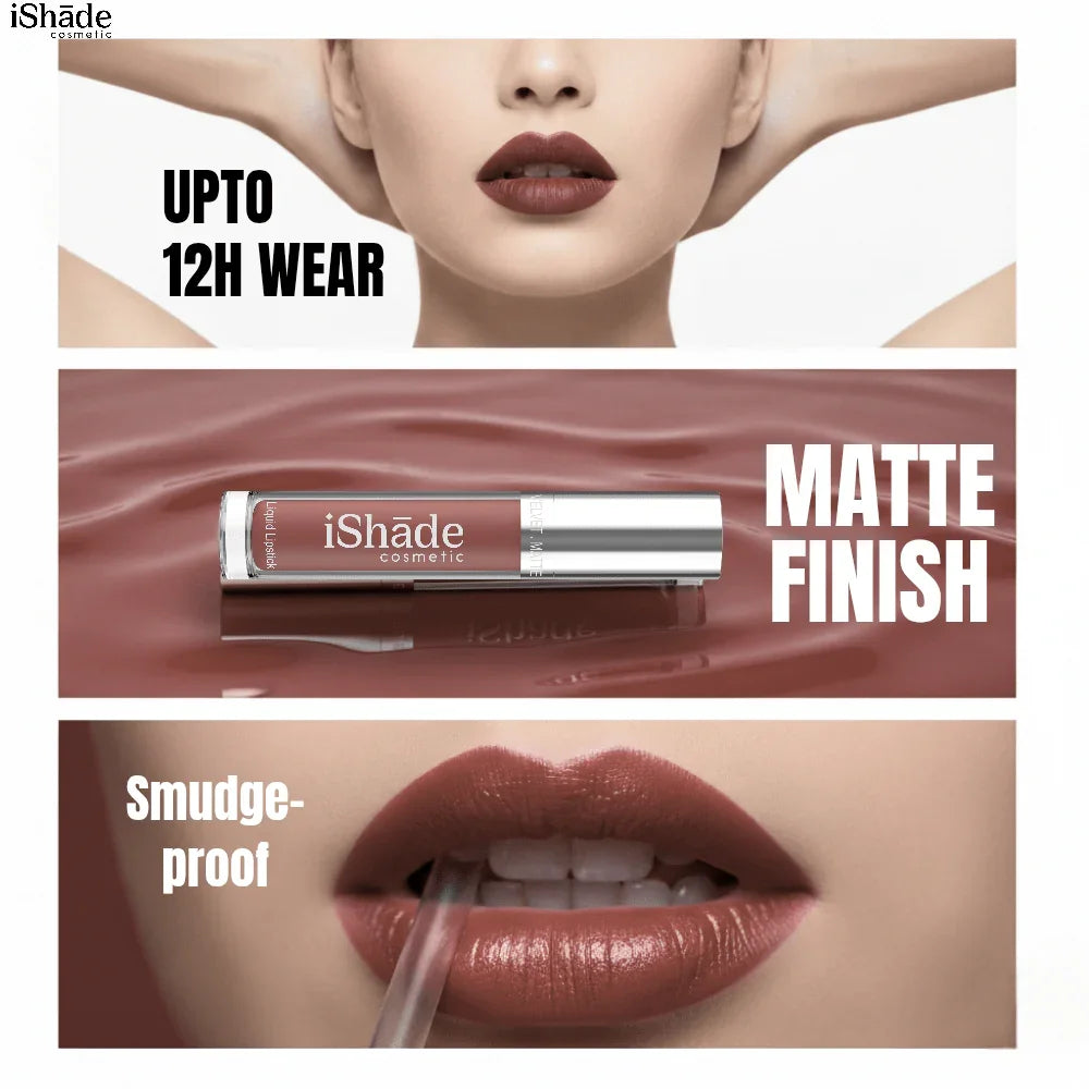 Conditioning Liquid Lip Color | Long - Wear Hydrating Matte Lipstick - Ishade cosmetic