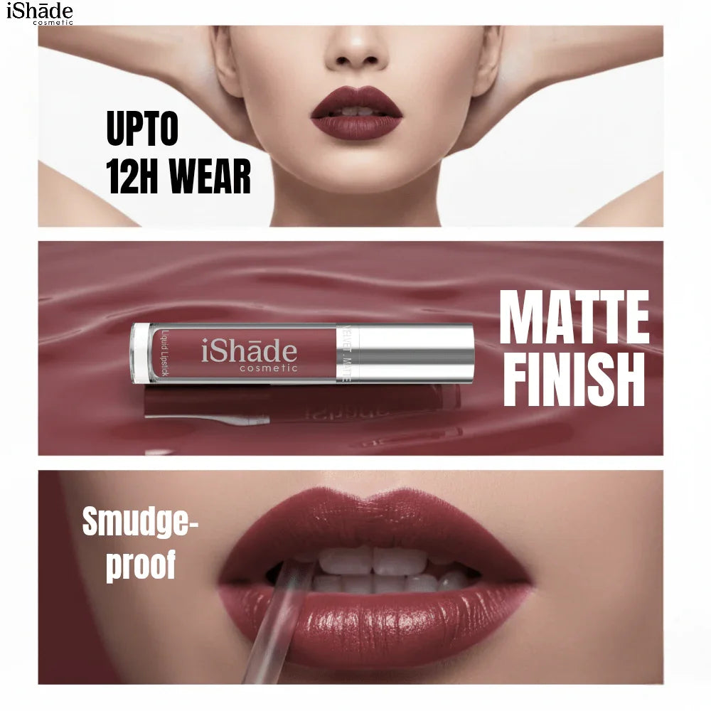 Conditioning Liquid Lip Color | Long - Wear Hydrating Matte Lipstick - Ishade cosmetic