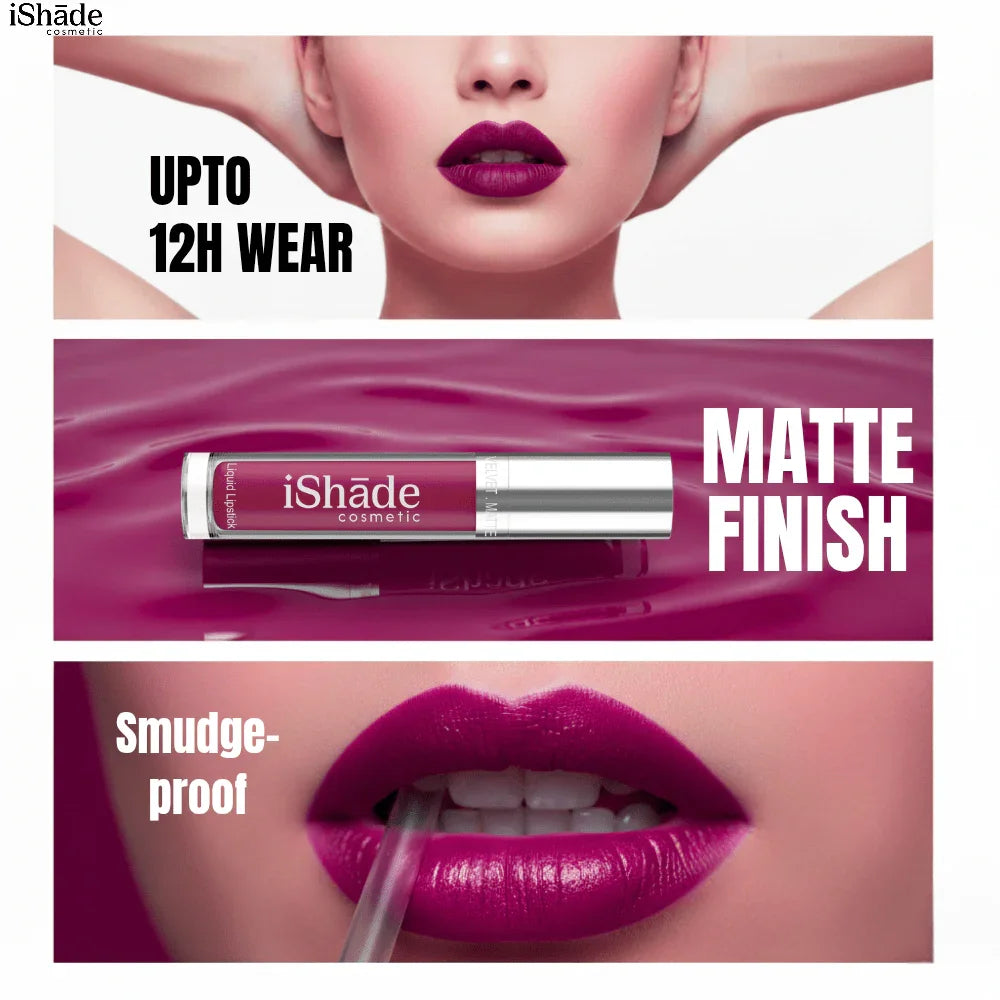 Conditioning Liquid Lip Color | Long - Wear Hydrating Matte Lipstick - Ishade cosmetic
