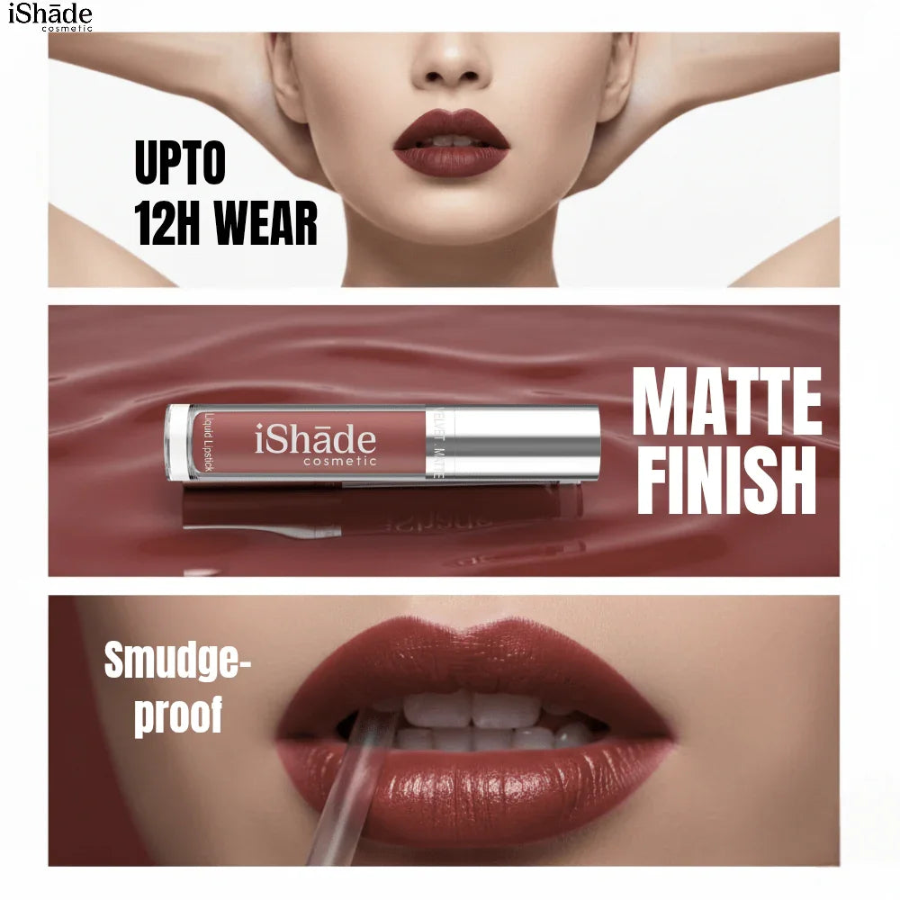 Conditioning Liquid Lip Color | Long - Wear Hydrating Matte Lipstick - Ishade cosmetic