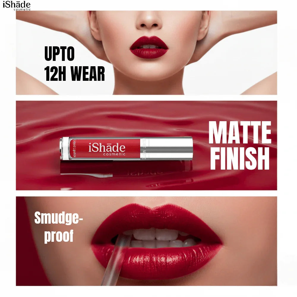 Conditioning Liquid Lip Color | Long - Wear Hydrating Matte Lipstick - Ishade cosmetic