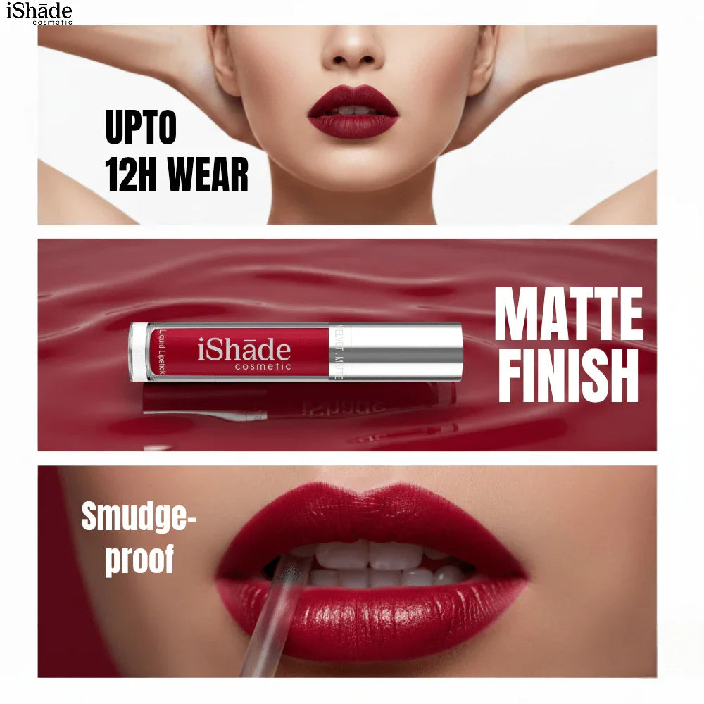 Conditioning Liquid Lip Color | Long - Wear Hydrating Matte Lipstick - Ishade cosmetic