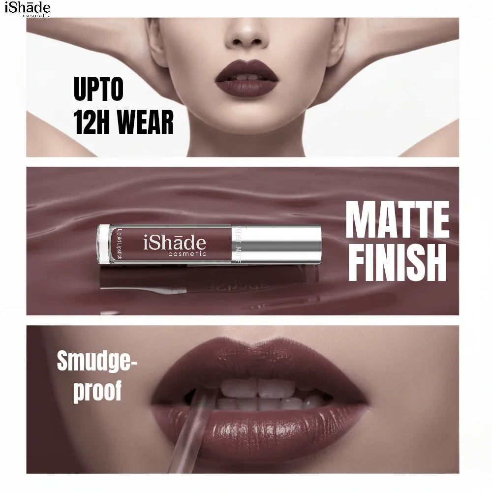 Conditioning Liquid Lip Color | Long - Wear Hydrating Matte Lipstick - Ishade cosmetic