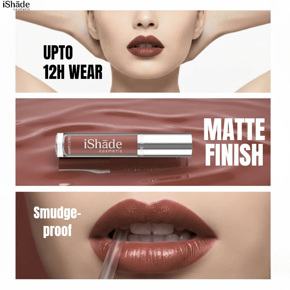 Conditioning Liquid Lip Color | Long - Wear Hydrating Matte Lipstick - Ishade cosmetic