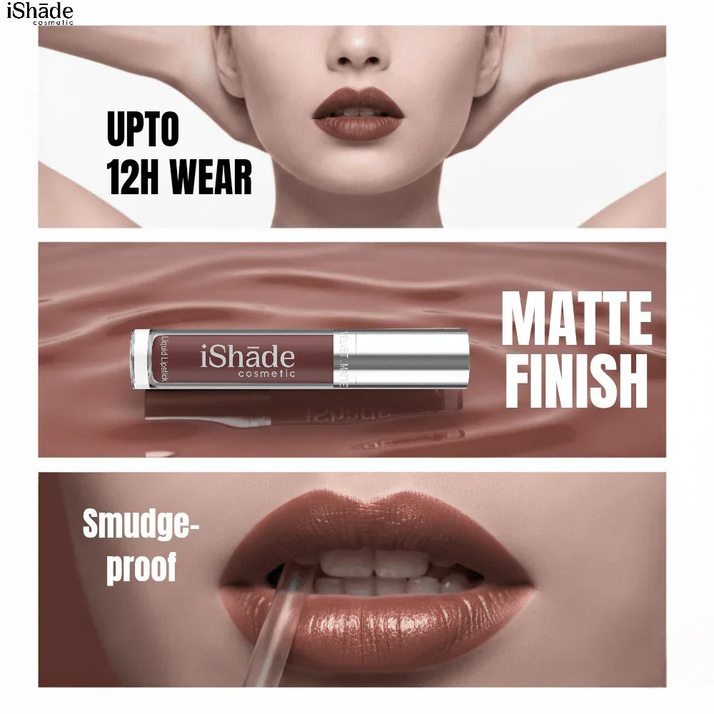 Conditioning Liquid Lip Color | Long - Wear Hydrating Matte Lipstick - Ishade cosmetic