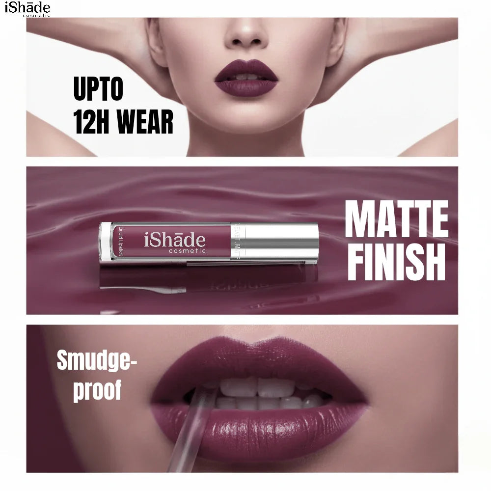 Conditioning Liquid Lip Color | Long - Wear Hydrating Matte Lipstick - Ishade cosmetic