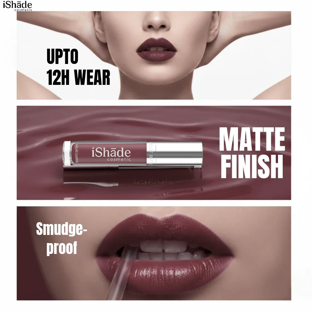 Conditioning Liquid Lip Color | Long - Wear Hydrating Matte Lipstick - Ishade cosmetic