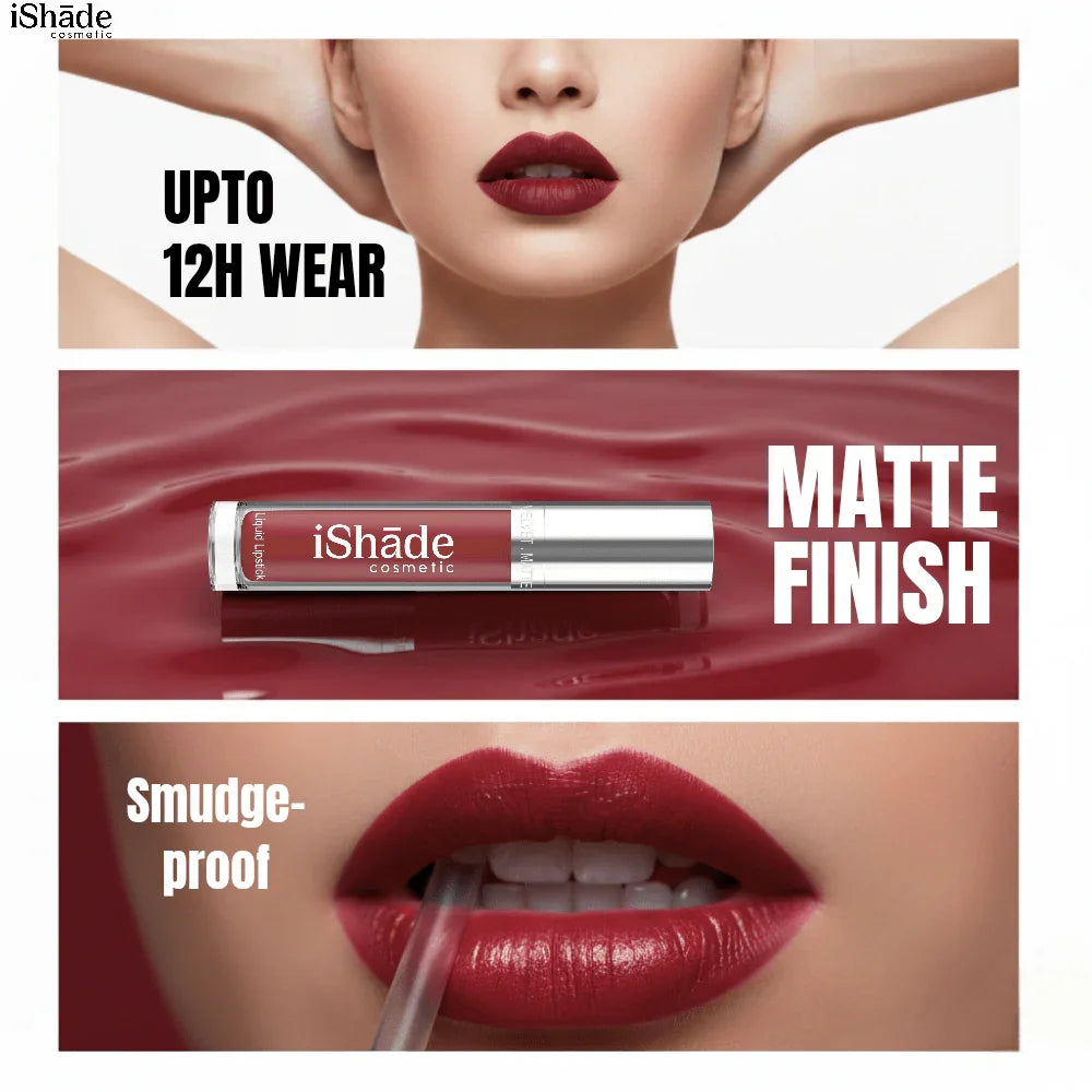 Conditioning Liquid Lip Color | Long - Wear Hydrating Matte Lipstick - Ishade cosmetic