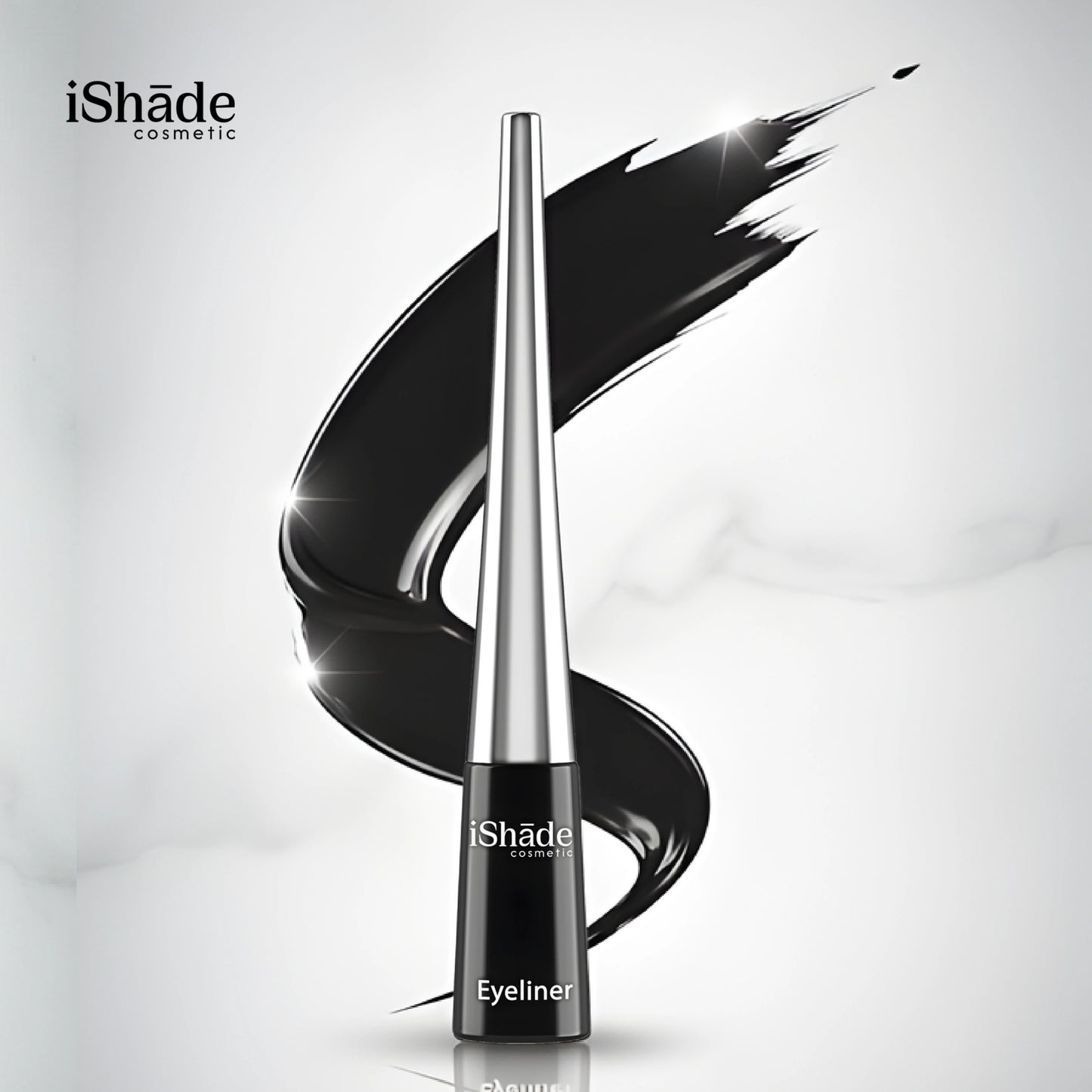 PerfectLine Waterproof Liquid Eyeliner - Jet Black, Smudge-Proof, Long-Wear 4 ml for Stunning Looks