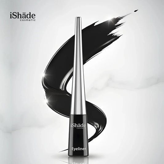 PerfectLine Waterproof Liquid Eyeliner - Jet Black, Smudge - Proof, Long - Wear 4 ml for Stunning Looks - Ishade cosmetic
