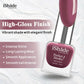 Premium Effect Nail Polish - Super Glossy, Long - Lasting Color, Acetone - Free & Paraben - Free, Salon Quality at Home - Ishade cosmetic