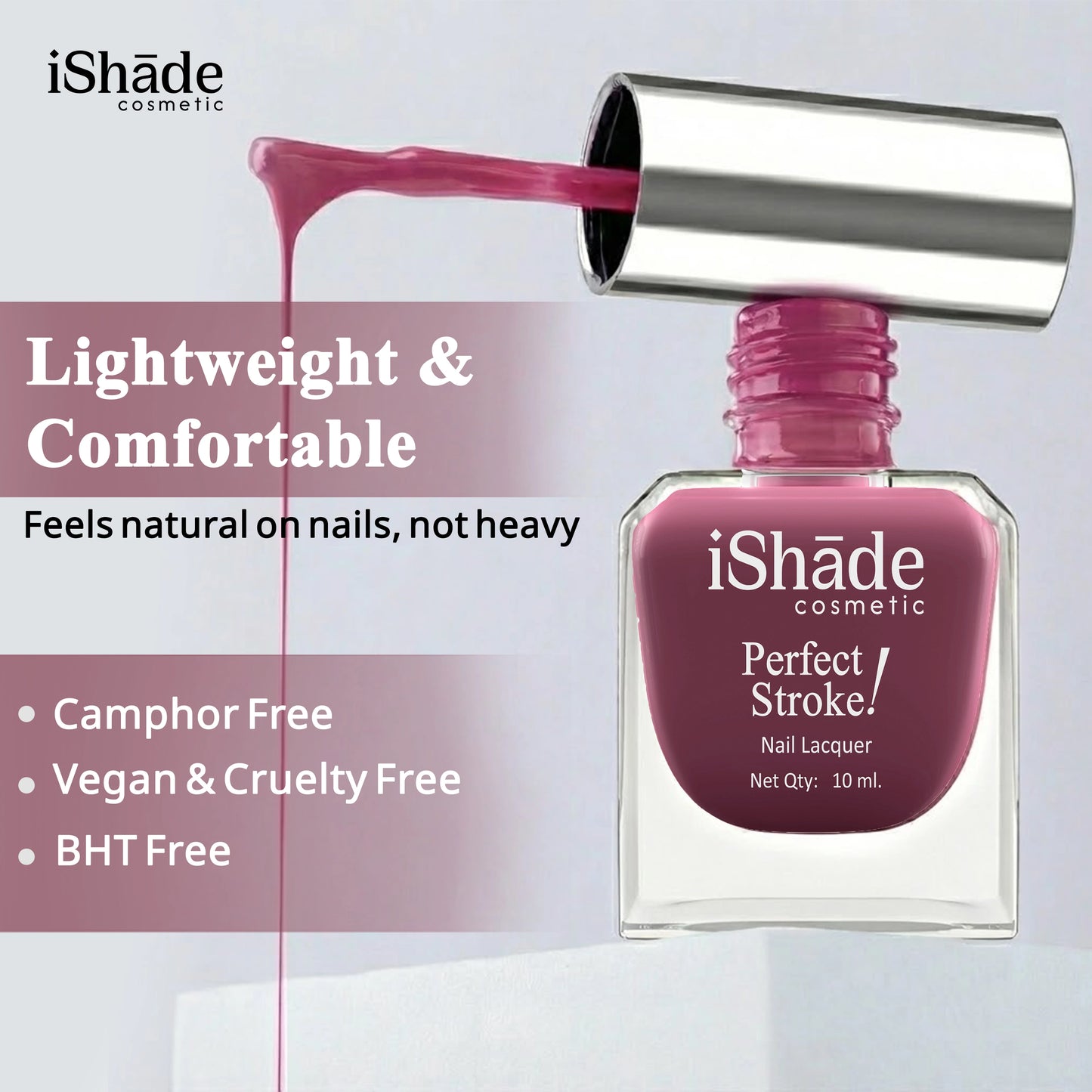 Premium Effect Nail Polish - Super Glossy, Long-Lasting Color, Acetone-Free & Paraben-Free, Salon Quality at Home